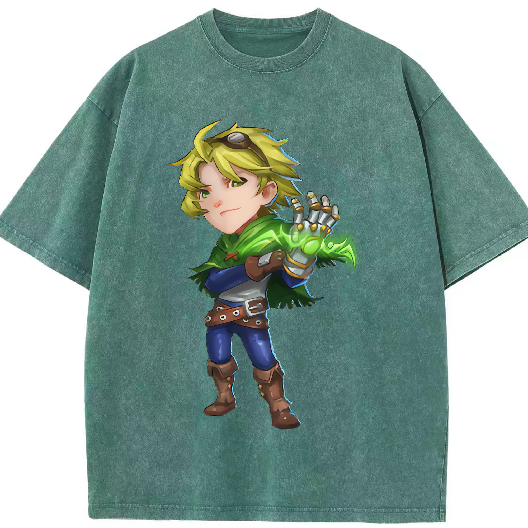リーグ・オブ・レジェンド League of Legends LOL 綿100% ヴィンテージ風 半袖Tシャツ（フロントプリント）
